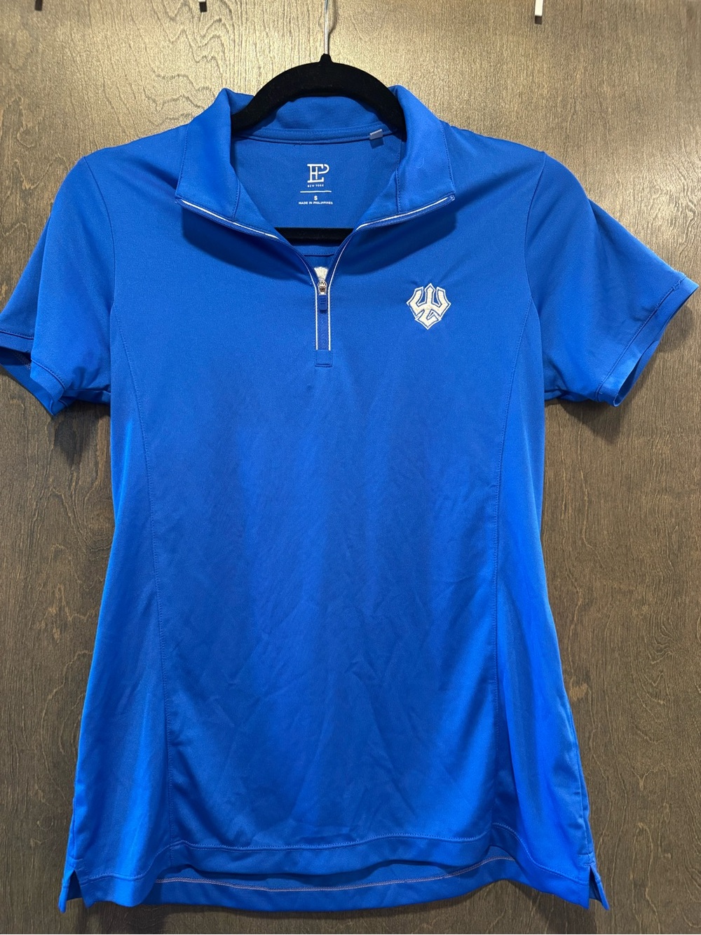 EP Pro Women’s Short Sleeve Zip Polo - Bright Blue with W&L Trident